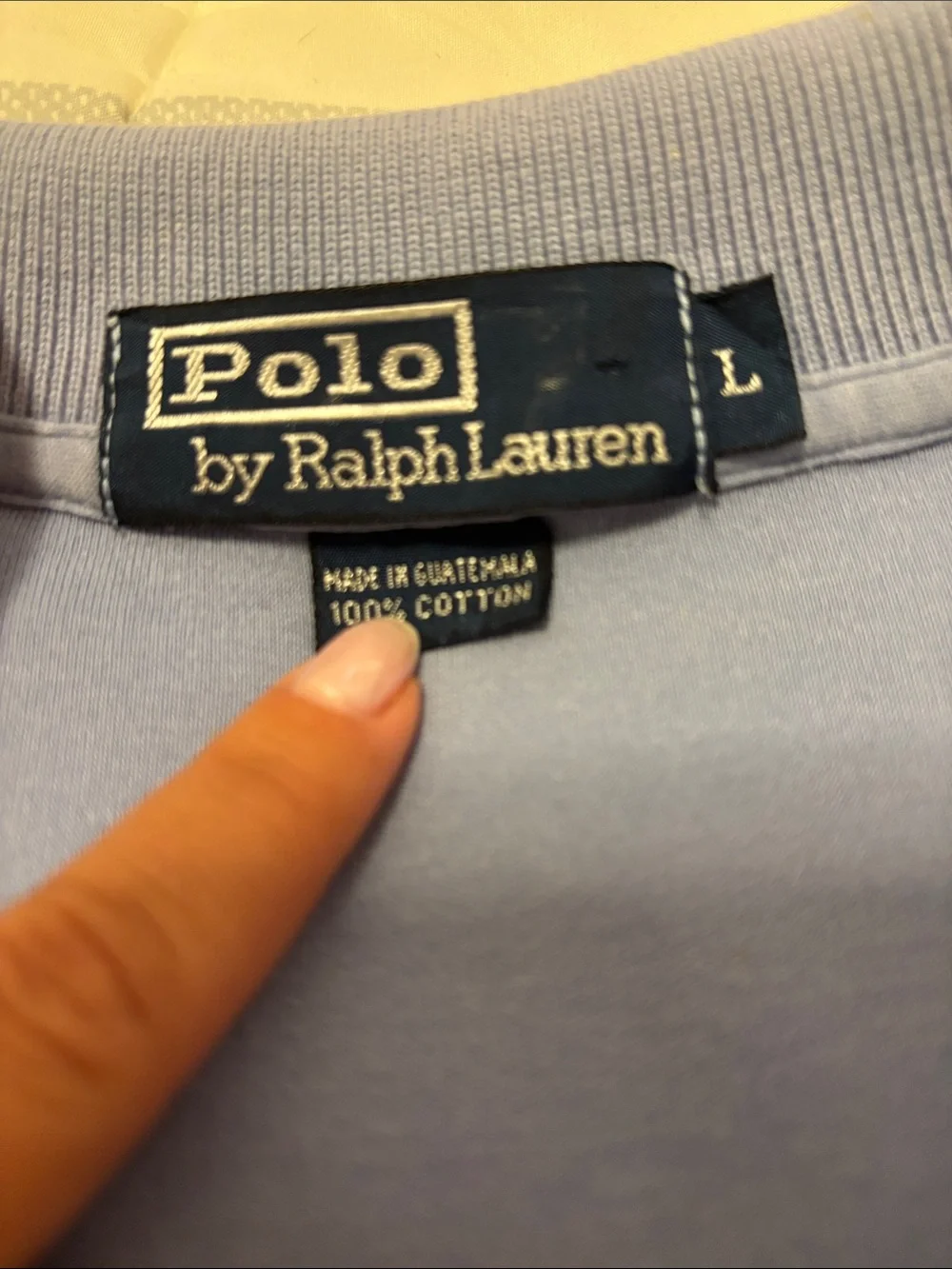 Ralph Lauren Light Blue Men’s Polo with Navy Pony